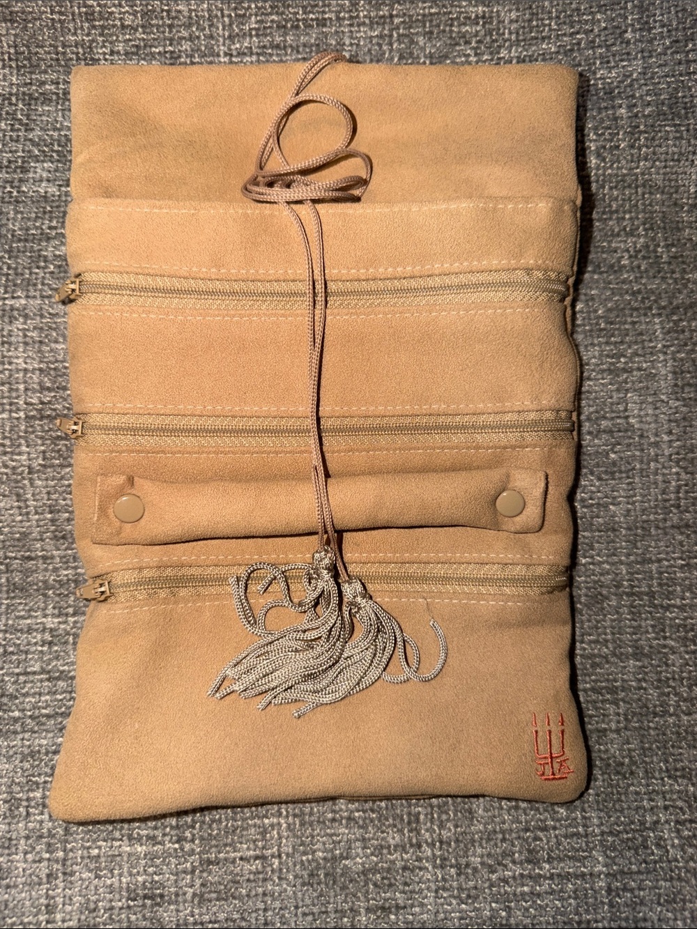 James Avery Retired Suede Jewelry Keeper Travel Case